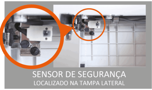 Sensor de segurança siruba tampa